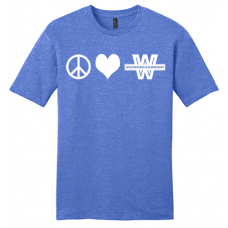 Adult Peace, Love Tee Adult Peace, Love Tee